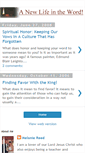 Mobile Screenshot of anewlifeintheword.blogspot.com