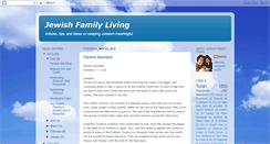 Desktop Screenshot of jewishfamilyliving.blogspot.com
