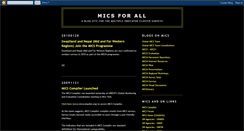 Desktop Screenshot of globalmics.blogspot.com