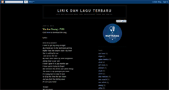 Desktop Screenshot of lirik-dan-lagu-baru.blogspot.com