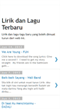 Mobile Screenshot of lirik-dan-lagu-baru.blogspot.com