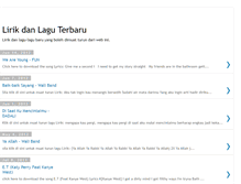 Tablet Screenshot of lirik-dan-lagu-baru.blogspot.com