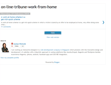 Tablet Screenshot of on-line-tribune-work-from-home.blogspot.com