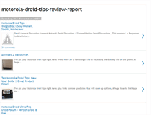 Tablet Screenshot of motorola-droid-tips-review-report.blogspot.com