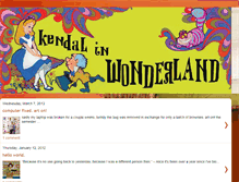 Tablet Screenshot of kendalinwonderland.blogspot.com