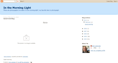 Desktop Screenshot of inthemorninglight.blogspot.com