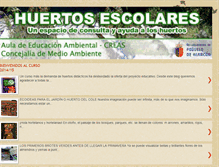 Tablet Screenshot of huertosescolarespozuelo.blogspot.com