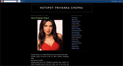 Desktop Screenshot of hotspotpriyankachopra.blogspot.com