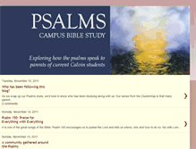 Tablet Screenshot of calvinpsalmstudy.blogspot.com