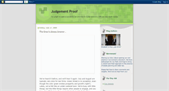 Desktop Screenshot of judgementproof.blogspot.com