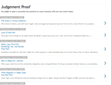 Tablet Screenshot of judgementproof.blogspot.com