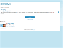 Tablet Screenshot of jbulifestyle.blogspot.com