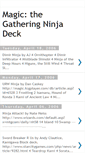 Mobile Screenshot of mtgninjadeck.blogspot.com