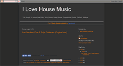 Desktop Screenshot of mylovehousemusic.blogspot.com