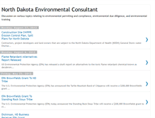 Tablet Screenshot of northdakotaenvironmentalconsultant.blogspot.com