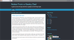 Desktop Screenshot of geekymacdaddy.blogspot.com