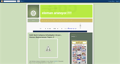 Desktop Screenshot of elemanaraniyor.blogspot.com