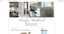 Desktop Screenshot of carolynwestbrookhome.blogspot.com