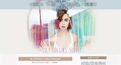 Desktop Screenshot of lilycollins-source.blogspot.com