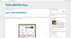 Desktop Screenshot of mybeautifullifeinpages.blogspot.com