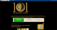 Desktop Screenshot of 101topbusinessleaders.blogspot.com