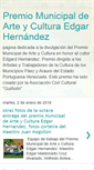 Mobile Screenshot of premioarteyculturaedgarhernandez.blogspot.com