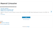 Tablet Screenshot of maseratilimousine.blogspot.com