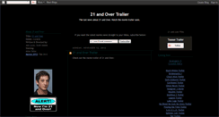 Desktop Screenshot of 21-and-over-movie-trailer.blogspot.com