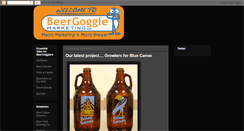 Desktop Screenshot of beergogglemarketing.blogspot.com