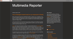 Desktop Screenshot of multimediareporter.blogspot.com