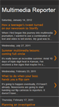 Mobile Screenshot of multimediareporter.blogspot.com