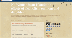 Desktop Screenshot of nowomanisanislandalcoholism.blogspot.com