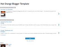 Tablet Screenshot of hot-orange-template.blogspot.com