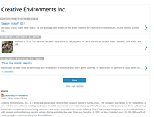 Tablet Screenshot of creativeenvironmentsinc.blogspot.com