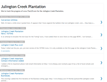 Tablet Screenshot of julingtoncreekplantation.blogspot.com