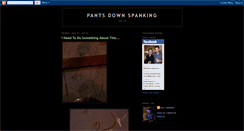 Desktop Screenshot of pantsdownspanking.blogspot.com