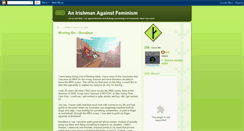 Desktop Screenshot of anirishmanagainstfeminism.blogspot.com