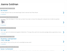Tablet Screenshot of joannagoldman.blogspot.com