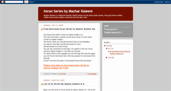 Desktop Screenshot of imranseriesmk.blogspot.com