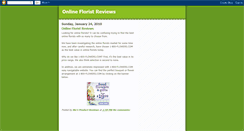 Desktop Screenshot of online-florist-reviews.blogspot.com