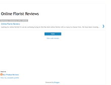 Tablet Screenshot of online-florist-reviews.blogspot.com