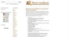 Desktop Screenshot of momscookbook.blogspot.com