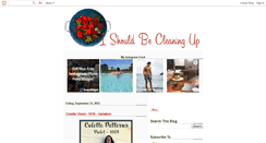 Desktop Screenshot of ishouldbecleaningup.blogspot.com