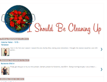 Tablet Screenshot of ishouldbecleaningup.blogspot.com
