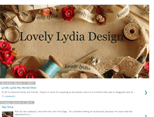 Tablet Screenshot of lovelylydiadesign.blogspot.com