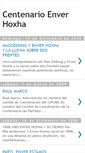 Mobile Screenshot of centenarioenverhoxha.blogspot.com