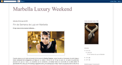 Desktop Screenshot of marbellaluxuryweekend.blogspot.com