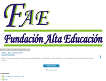 Tablet Screenshot of fundacionaltaeducacion.blogspot.com