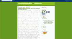 Desktop Screenshot of galapagosnetwork.blogspot.com