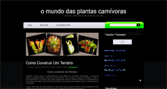 Desktop Screenshot of mundoplantascarnivoras.blogspot.com